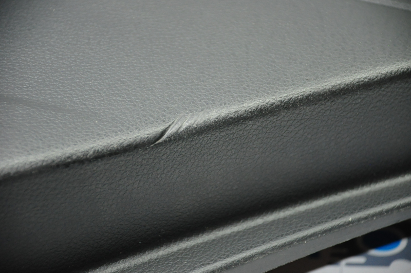 Door trim card rear right Subaru Forester 14-15 SJ black with black insert leather, armrest leather, harman kardon, scratches, breakage of fastener