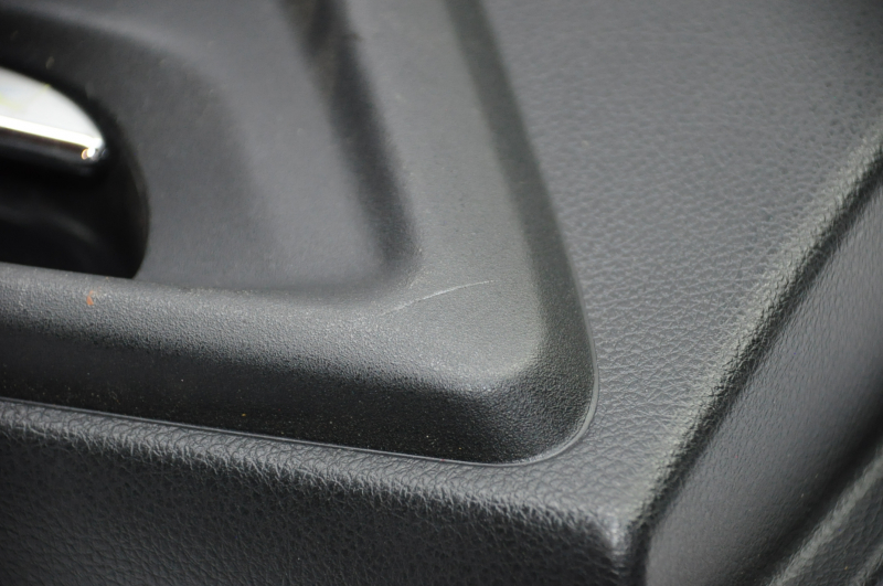 Door trim card rear right Subaru Forester 14-15 SJ black with black insert leather, armrest leather, harman kardon, scratches, breakage of fastener