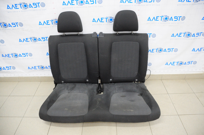Rear row of seats 2nd row VW Beetle 12-19 cloth black with gray insert, dry cleanable