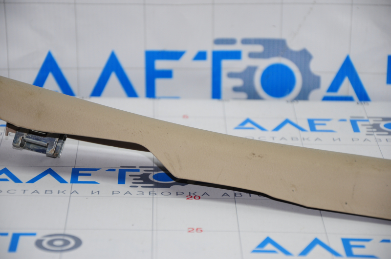 Door sill trim inner rear left Toyota Camry v50 12-14 usa beige, broken mount, scratches
