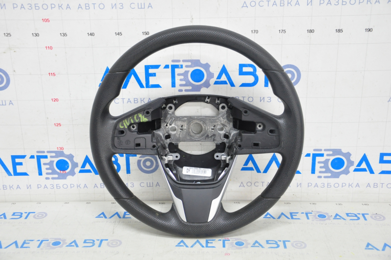 Bare steering wheel Honda Civic X FC 16-21 rubber black, with pads