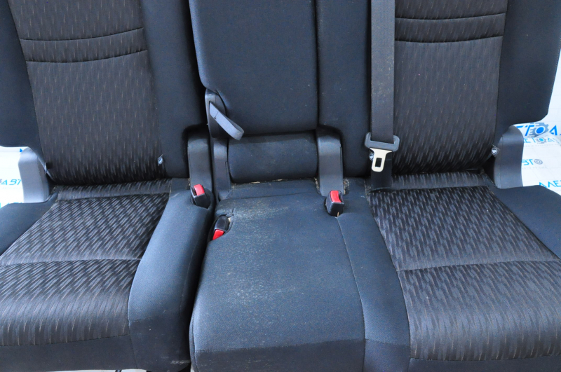 Rear row of seats 2nd row Nissan Rogue 14-16 cloth black, dry cleanable