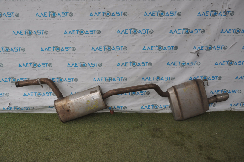 Muffler rear part barrel VW Passat b7 12-15 USA 1.8T complete with middle part, dents