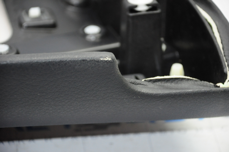 Door trim card rear right Jeep Cherokee KL 14-18 black with black insert cloth, armrest gray leather, butt, scratches, abrasions