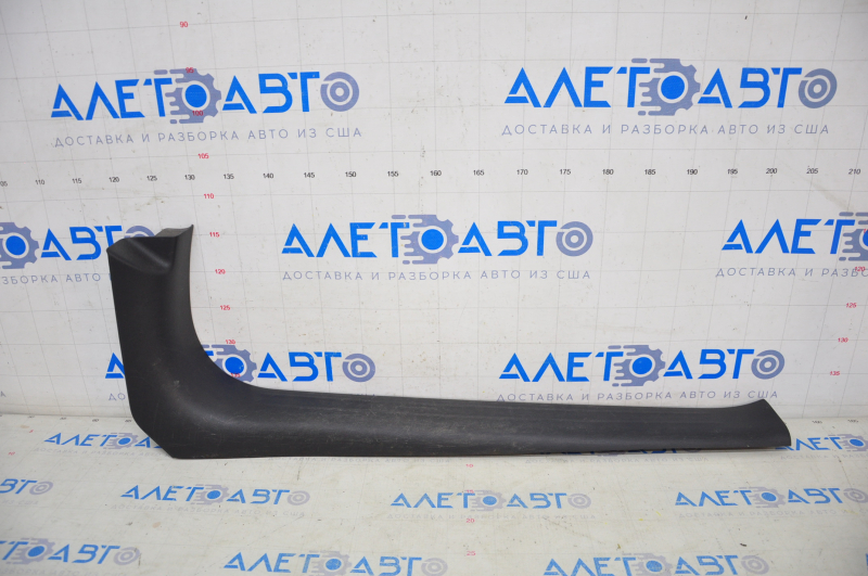 Door sill trim front right inner Infiniti JX35 QX60 13- black, type 2, rubbed