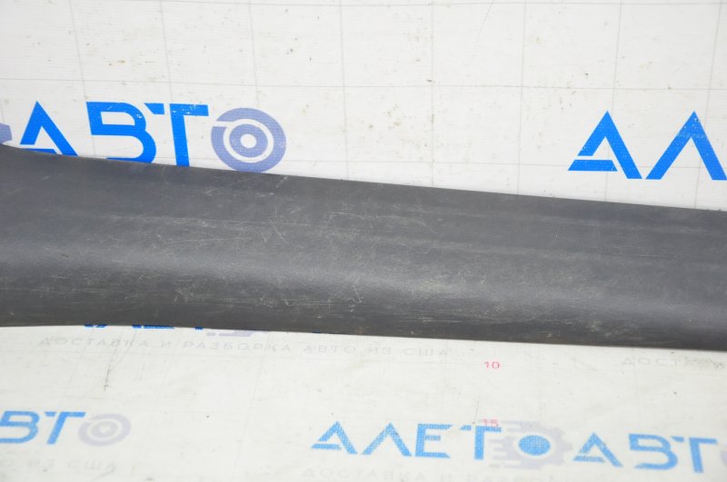 Door sill trim front right inner Infiniti JX35 QX60 13- black, type 2, rubbed