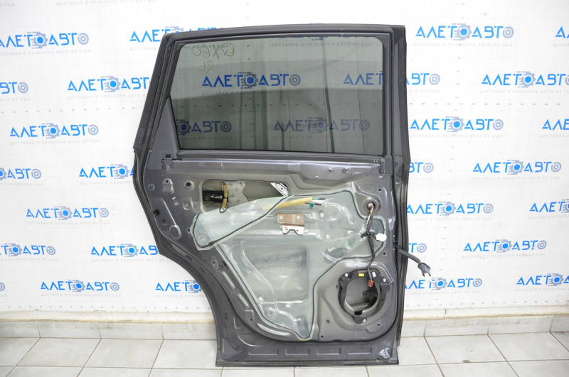 Door assembly rear left Infiniti JX35 QX60 13-20 graphite K50, dented, bump