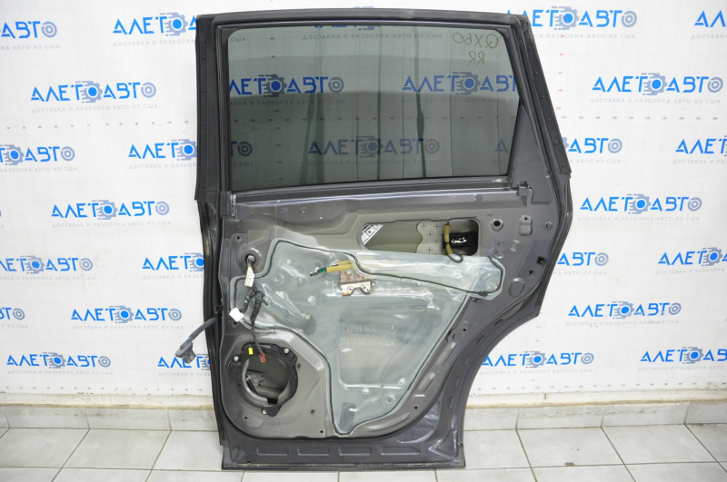 Door assembly rear right Infiniti JX35 QX60 13-13 graphite K50, dented, butt on chrome