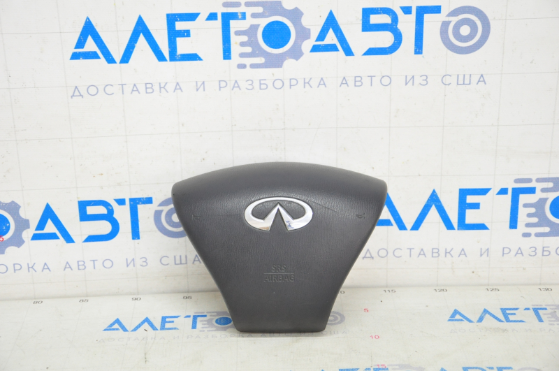 Airbag in steering wheel driver Infiniti JX35 QX60 13-13 black, pressed, rusty pyropatron