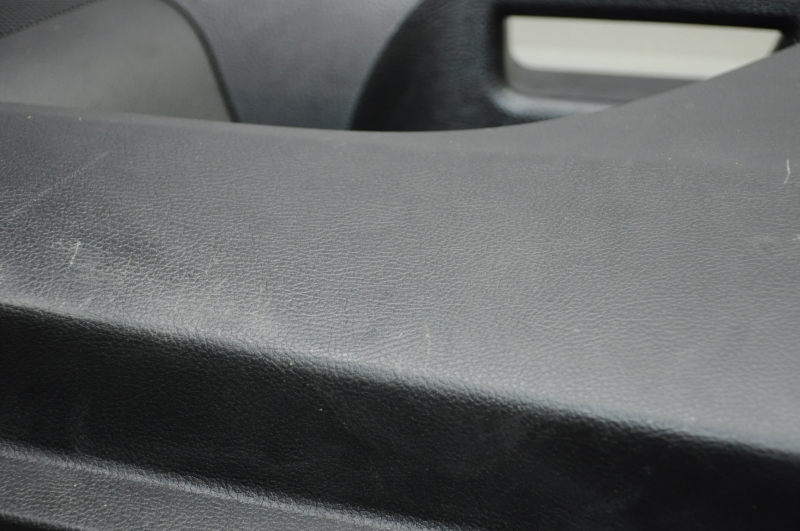 Door trim card front right Ford Fusion mk5 17-20 black with gray insert cloth, armrest leather, molding gray structure, scratches, bumps