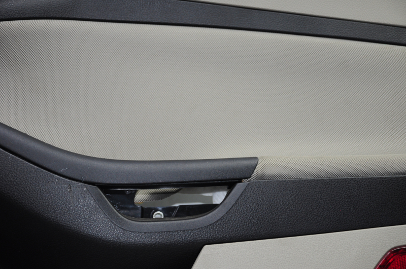 Door trim card front right Ford Focus mk3 15-18 gray with gray insert cloth, scratches, for dry cleaning
