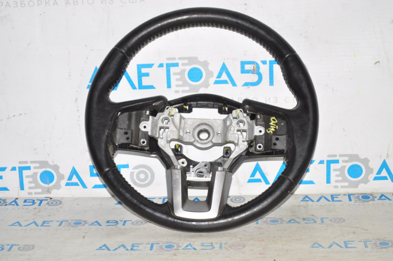 Naked steering wheel Subaru Outback 15-17 leather, black, with pads