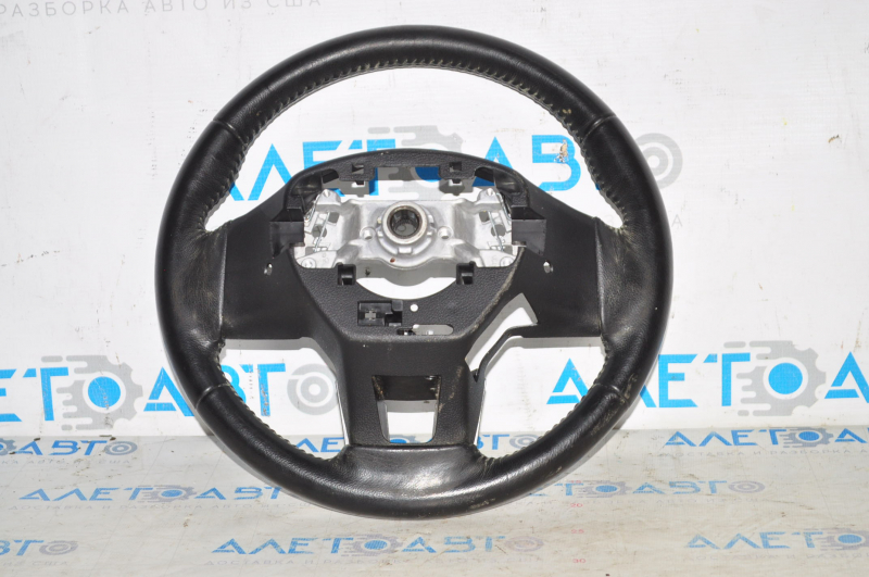 Naked steering wheel Subaru Outback 15-17 leather, black, with pads