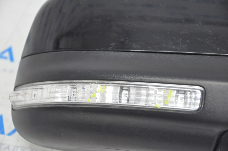 Side mirror right Ford Explorer 16-19 rest, 7 pins, turn signal, heated, black, cracks