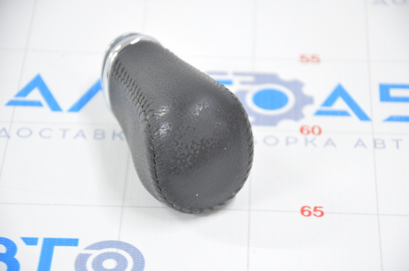 Gear knob Infiniti JX35 QX60 13-15 prerest, black leather, worn leather