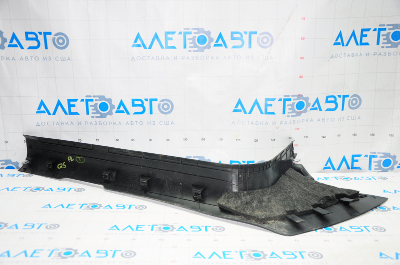 Door sill trim inner front right Audi Q5 8R 09-17 black, rubbed
