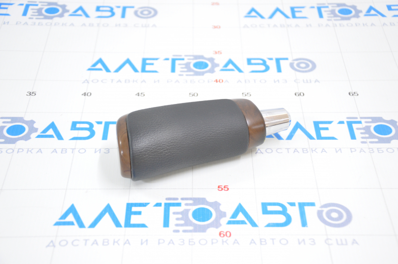Gear knob Toyota Sequoia 08-10 leather black, wood trim, bumpers on the trim