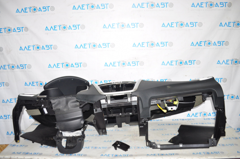 Torpedo front panel without AIRBAG Nissan Murano z52 15-18 black dented, bent glove compartment strip