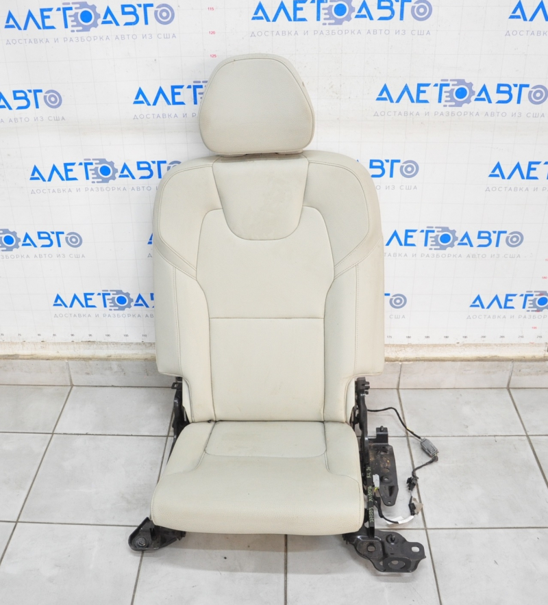 Rear row of seats right 3 row Volvo XC90 16-22 leather gray, tear