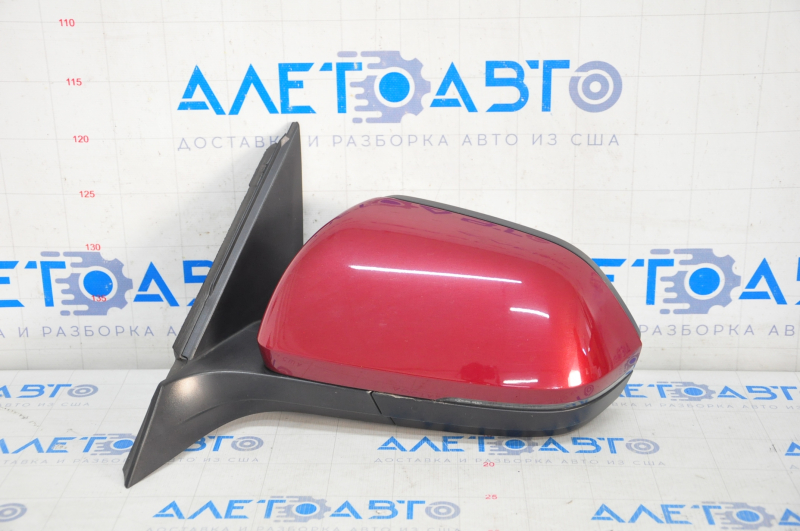 Side mirror left VW Atlas 18-18 10+2 pins, BSM, turn signal, red