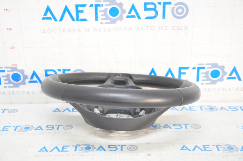 Naked steering wheel VW Atlas 18-18 leather, black, without buttons and overlay, scratches