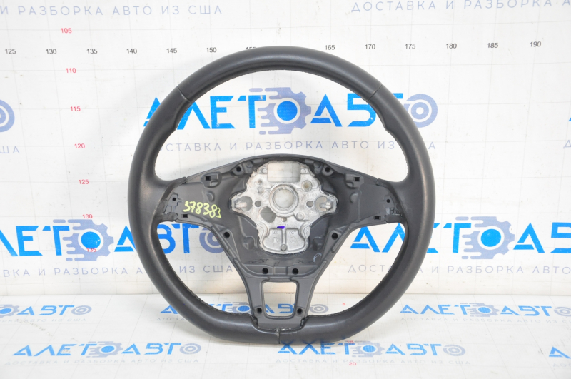 Naked steering wheel VW Atlas 18-18 leather, black, without buttons and overlay, scratches