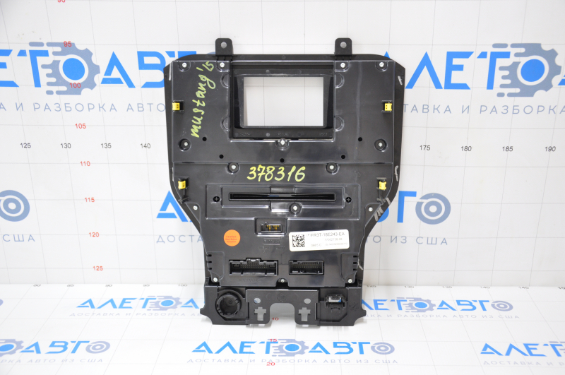 Ford Mustang mk6 15 climate and monitor control panel - under small monitor, scratch on overlay
