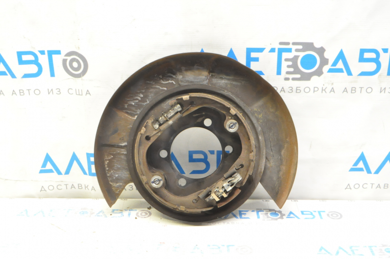 Rear left brake disc cover Infiniti Q50 14-20 with parking brake mechanism
