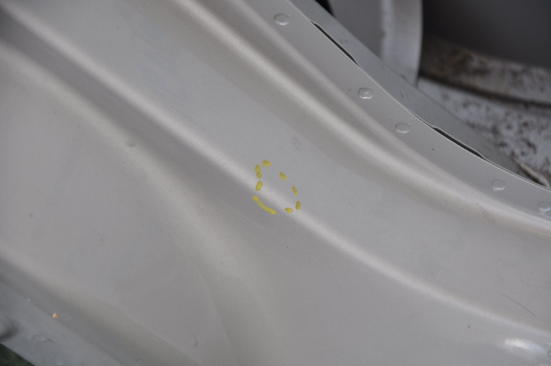Quarter wing rear right Volvo XC90 16-23 beige, pokes