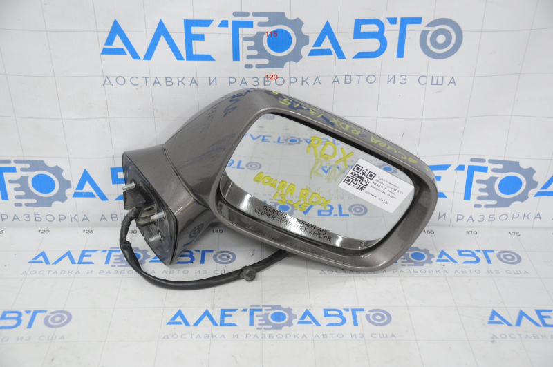 Right side mirror assembly for Acura RDX 13-NEW, 11 pins, turn signal, graphite