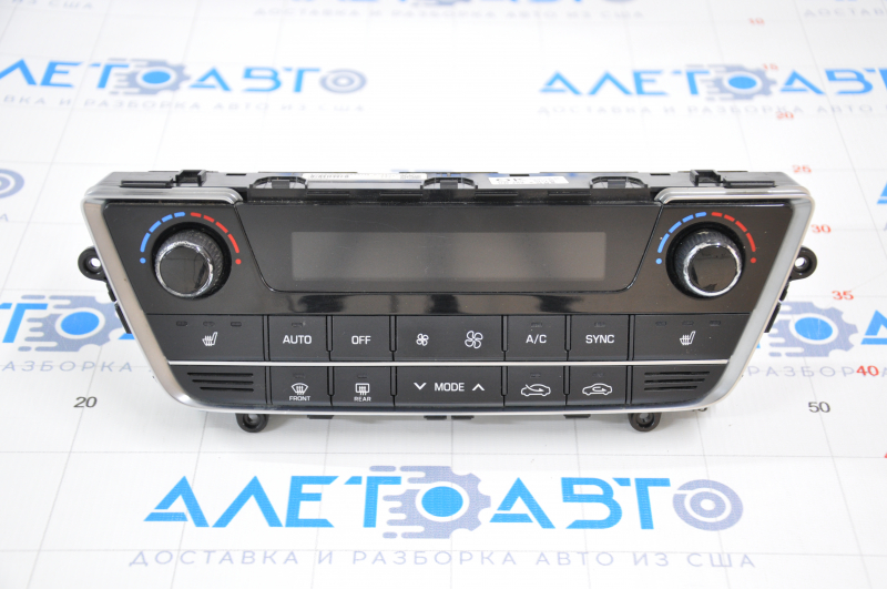 Climate control Hyundai Sonata 15-17 auto, dual zone with heating, peeling chrome, scratches on glass