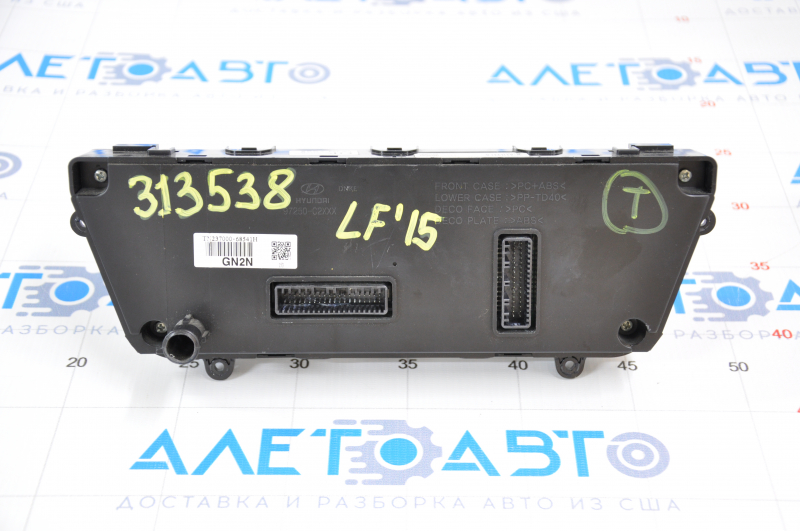 Climate control Hyundai Sonata 15-17 auto, dual zone with heating, peeling chrome, scratches on glass