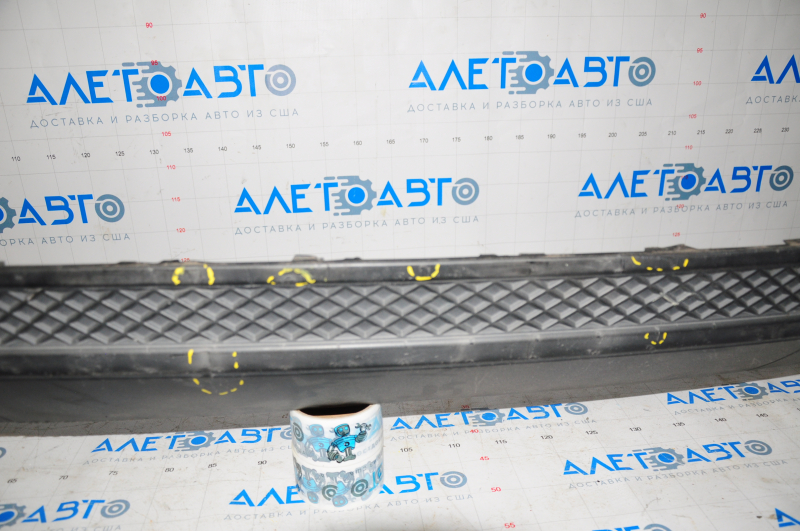 Rear bumper lip Ford Focus mk3 11-18 4d structure, pressed, pokes, scratches, fastener defect