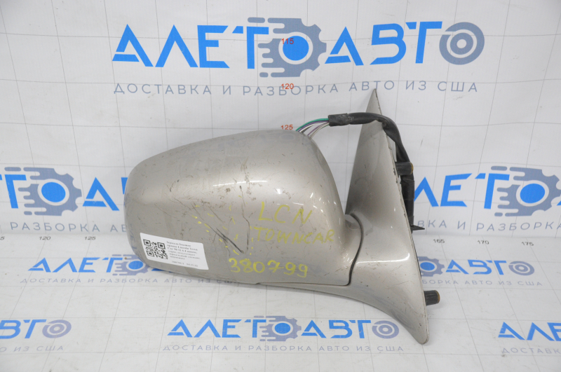 Side mirror right Lincoln Town Car 98-11 6+4 pins, gray, missing mirror element, scratches