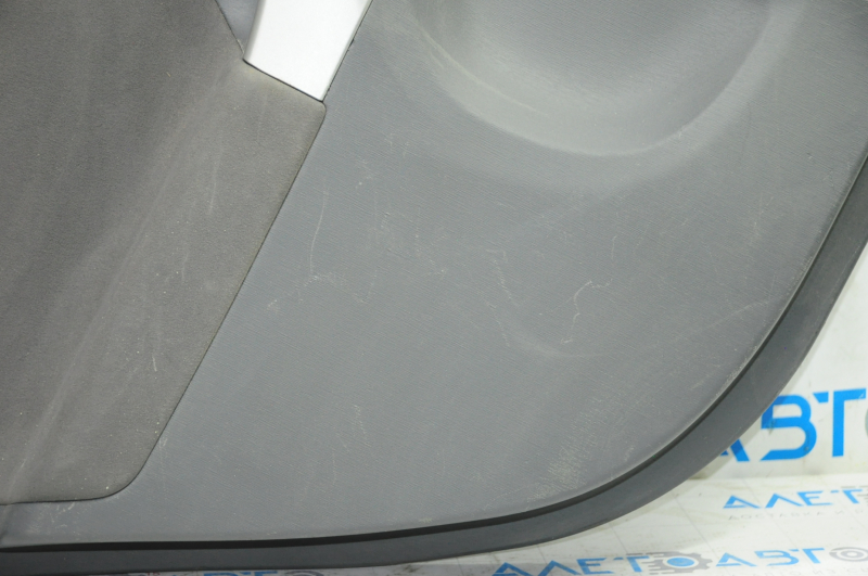 Door trim card rear left Toyota Prius 30-11 10-15 dark gray with dark gray insert cloth, scratches