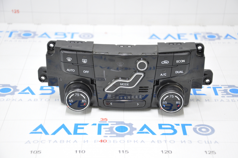 Climate control Hyundai Sonata 11-13 auto, dual zone type 1, chrome is worn out, buttons are worn out