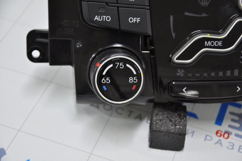 Climate control Hyundai Sonata 11-13 auto, dual zone type 1, chrome is worn out, buttons are worn out