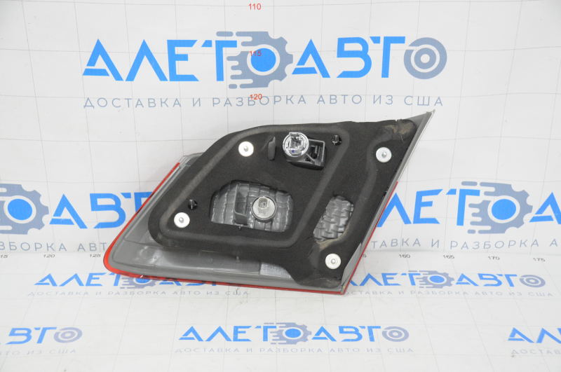 Inner taillight trunk lid left Honda Accord 13-15 scratches, broken body fragment