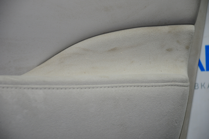 Door trim card front right Nissan Leaf 13-17 gray with gray insert leather, armrest cloth, scratches, bumps, for dry cleaning