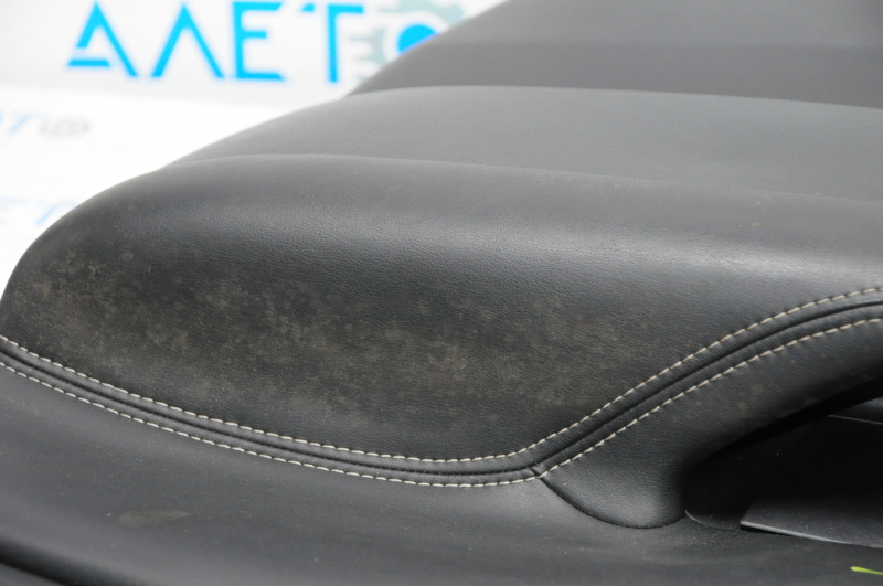 Door trim card front right Nissan Murano z52 15-17 black with black insert leather, molding gray gloss, scratches, bumps, for dry cleaning