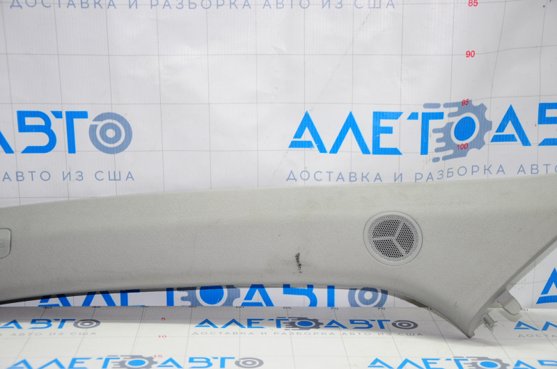 Front pillar trim upper left Acura MDX 14-20 gray, under tweeter, for dry cleaning, scratch