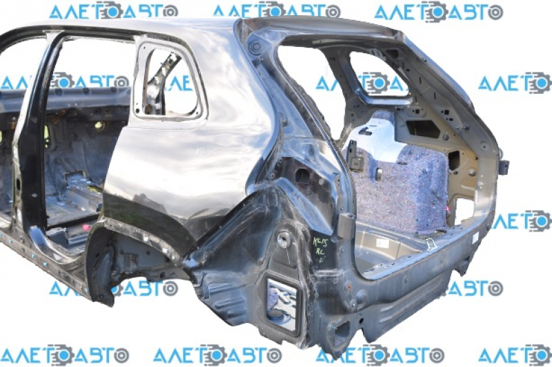 Quarter wing rear left Jeep Cherokee KL 14-23 black PXR, on the body