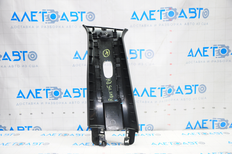 Center pillar trim upper belt right Jeep Renegade 15-23 black, without plug