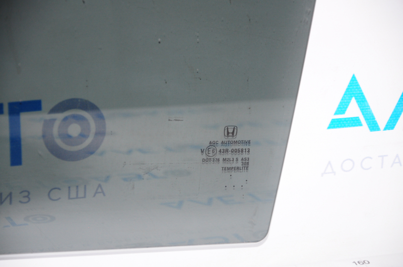 Glass of the rear left door Honda CRV 12-16 factory tinted, scratches