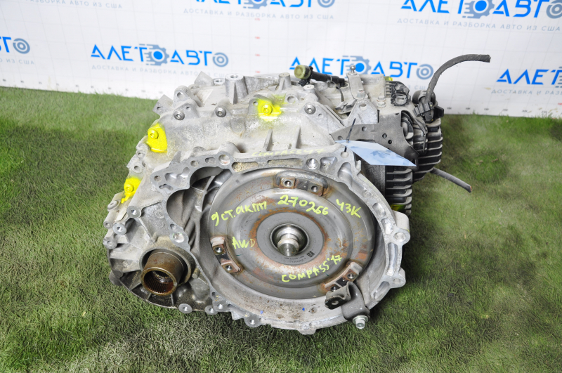 Automatic transmission assembly Jeep Compass 17-17 2.4 9HP48 AWD 9st-automatic transmission 43k