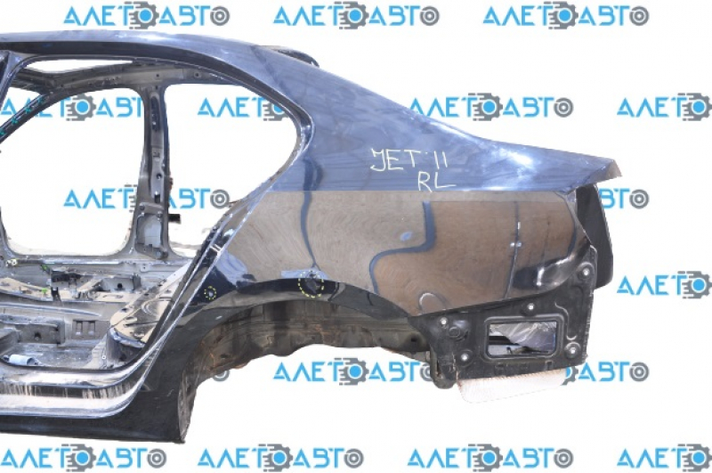 Quarter wing rear left VW Jetta 11-18 USA black L041, on body, bumpers