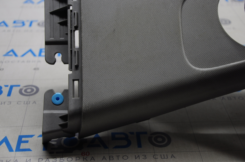 Upper center pillar trim belt left Hyundai Santa FE Sport 13-18 gray, without plug, scratches