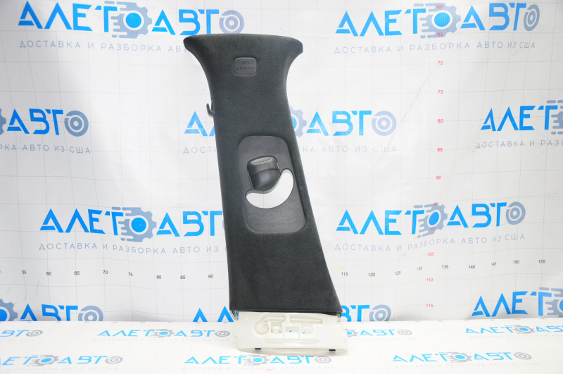 Center pillar trim upper belt left Infiniti QX50 19-20 black velour