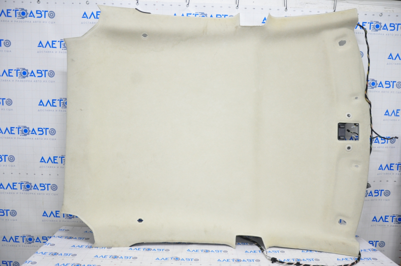 Tesla Model S 12-15 pre-restored ceiling trim, without sunroof, beige, tear, chemically treated