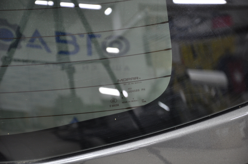 Naked tailgate with glass Dodge Journey 11-20 graphite PAU bumps